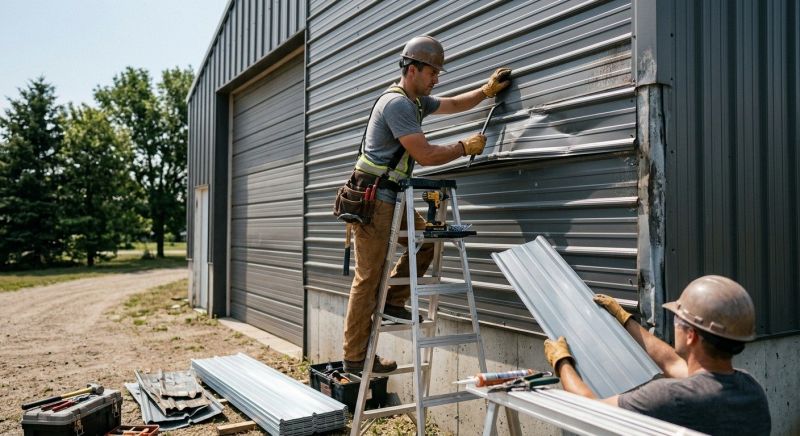 Our team working on Siding Service projects in Lake City, FL